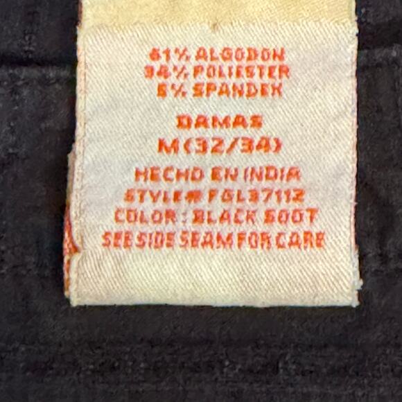 Vintage Faded Glory Size Medium Black Pearl Snap Short Sleeve Western Blouse - Picture 8 of 8